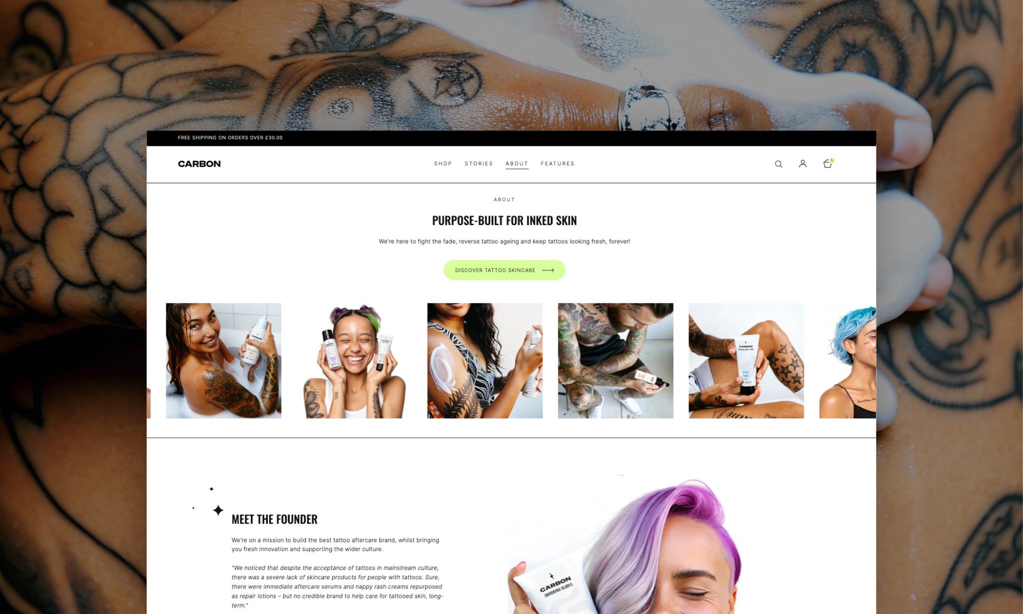 Carbon Shopify Development about page