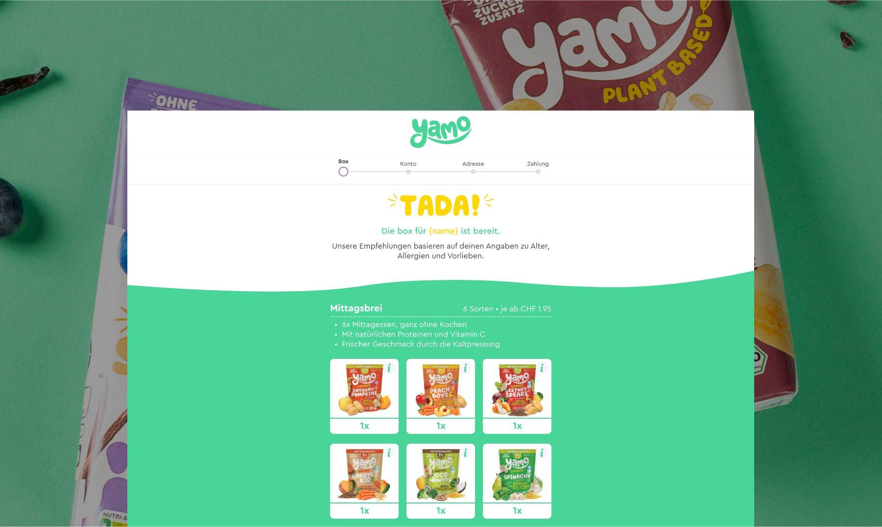 Yamo Baby Shopify Design